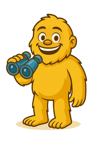 Sasquat website monitoring mascot - cute yellow character representing 24/7 uptime monitoring